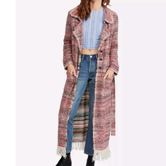 Free People Reversible Desert Sunrise Cardigan Sweater - Picture 1 of 5